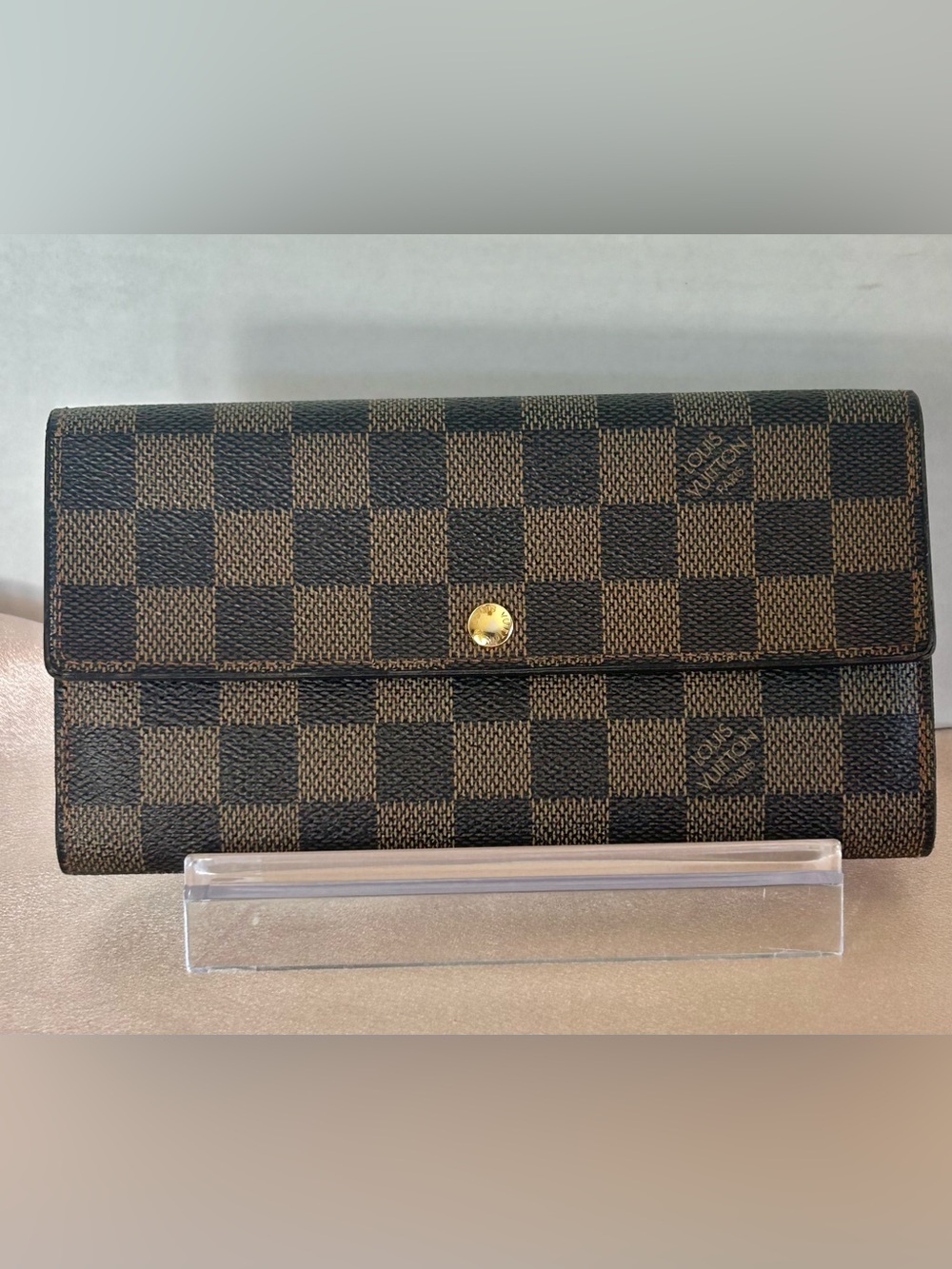 Louis Vuitton Damier Ebene Sarah Wallet